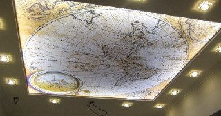 Натяжной потолок с фотопечатью Прохладный, цена от 6290 руб.